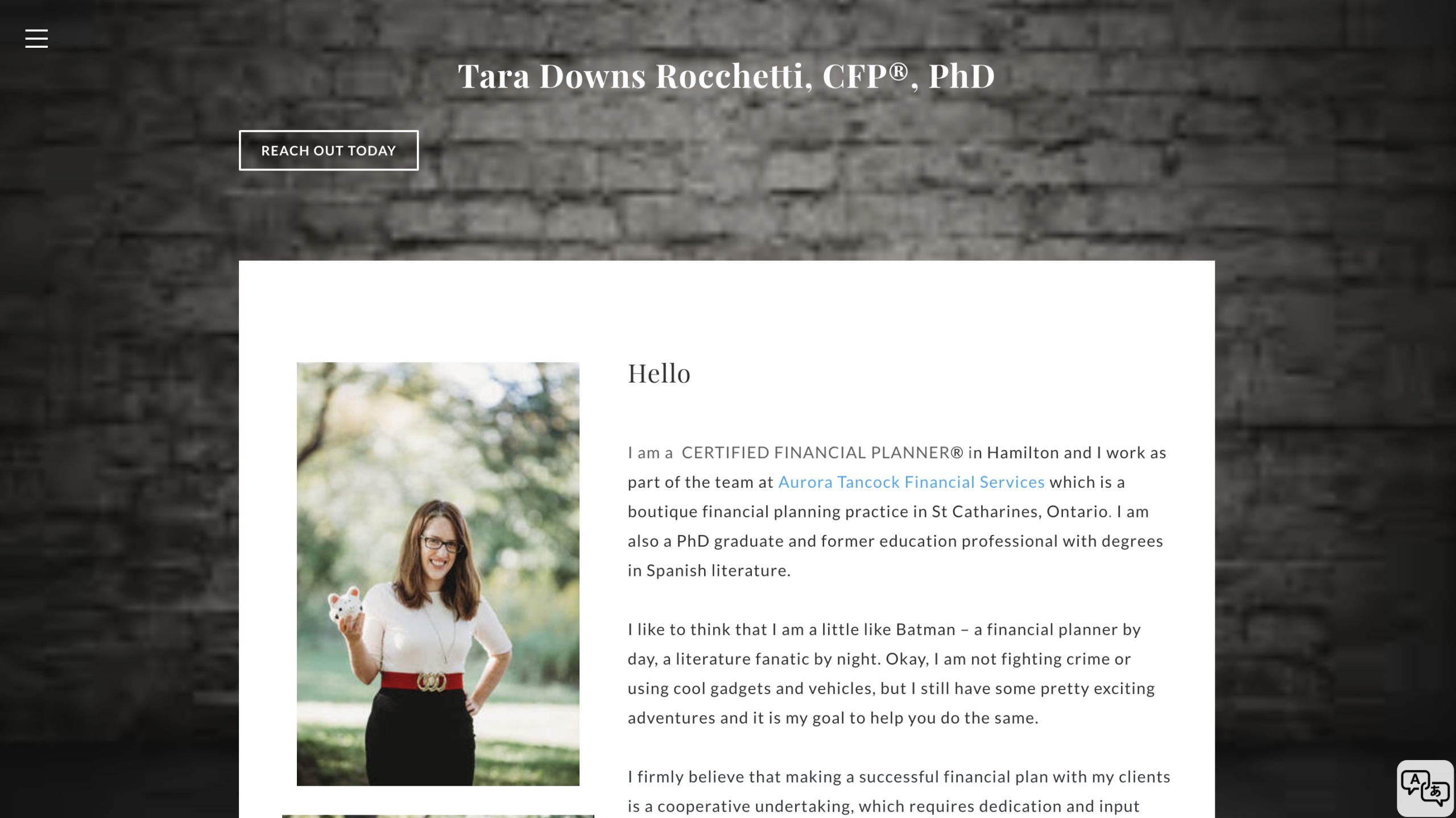 Tara Downs - Fee-only Financial Planner in Hamilton